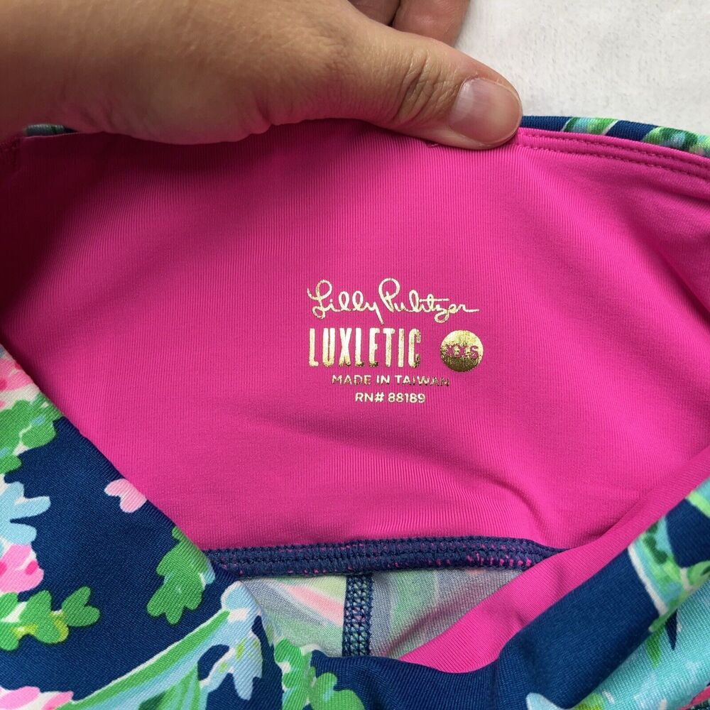 Lilly‎ Pulitzer Luxletic Weekend High Rise Crop Women's Sz XXS Weekend Escape - Picture 5 of 11